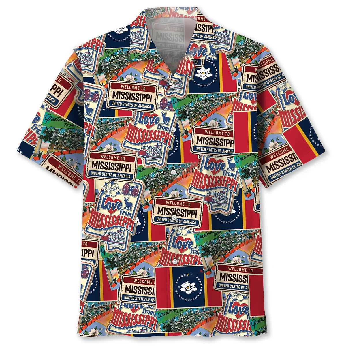 Mississippi Proud Vintage Hawaiian Shirt