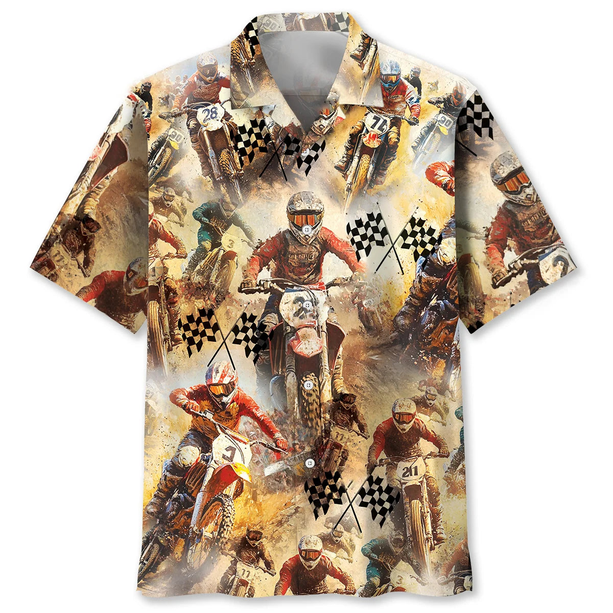 Motocross Racing Vintage Hawaiian Shirt