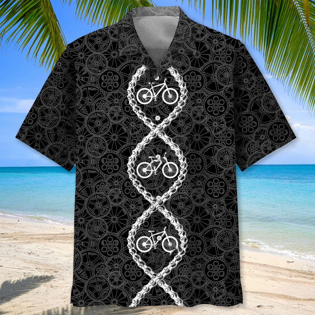 Mountain Bike Dna Hawaiian Shirt