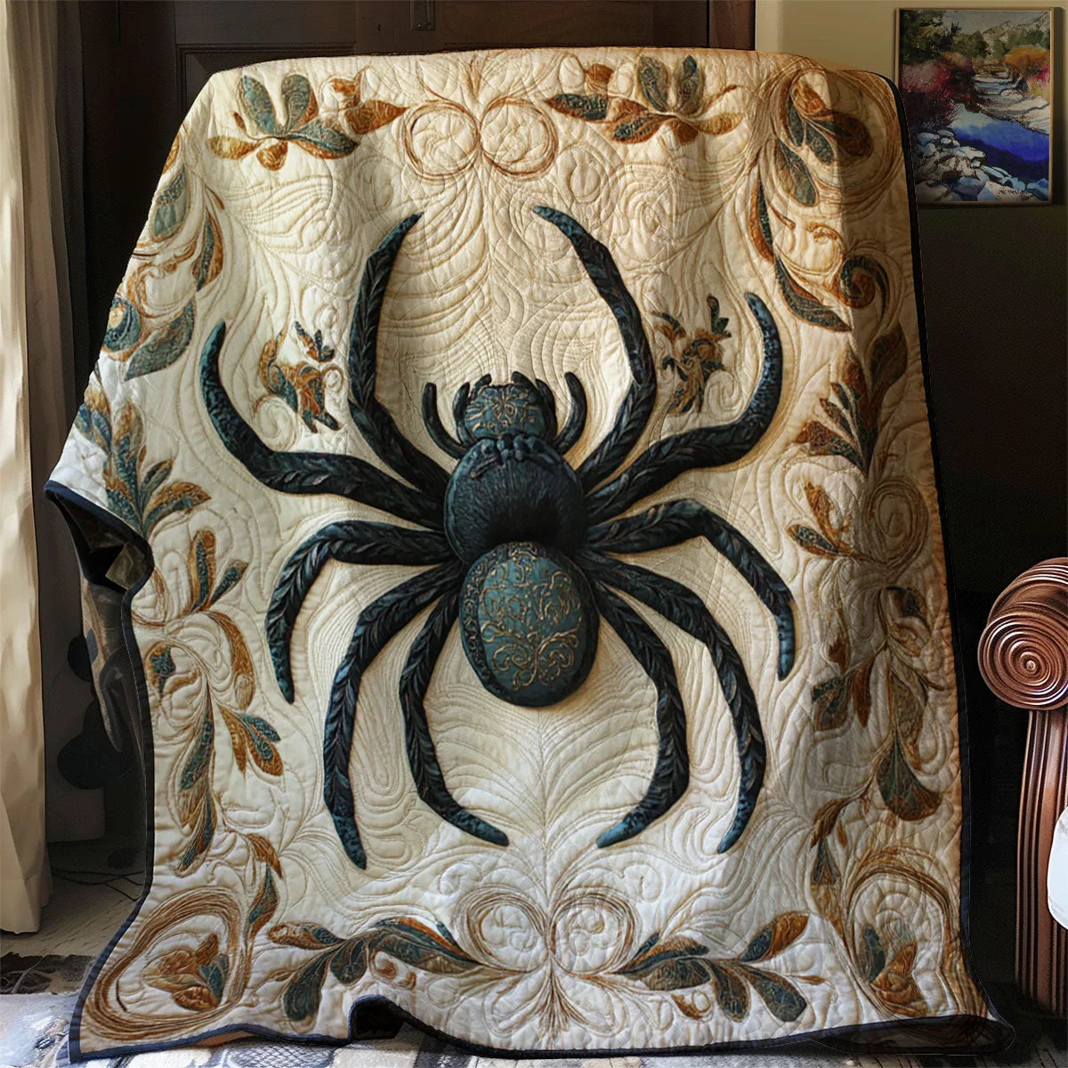 Mystic Spider Quilt Blanket