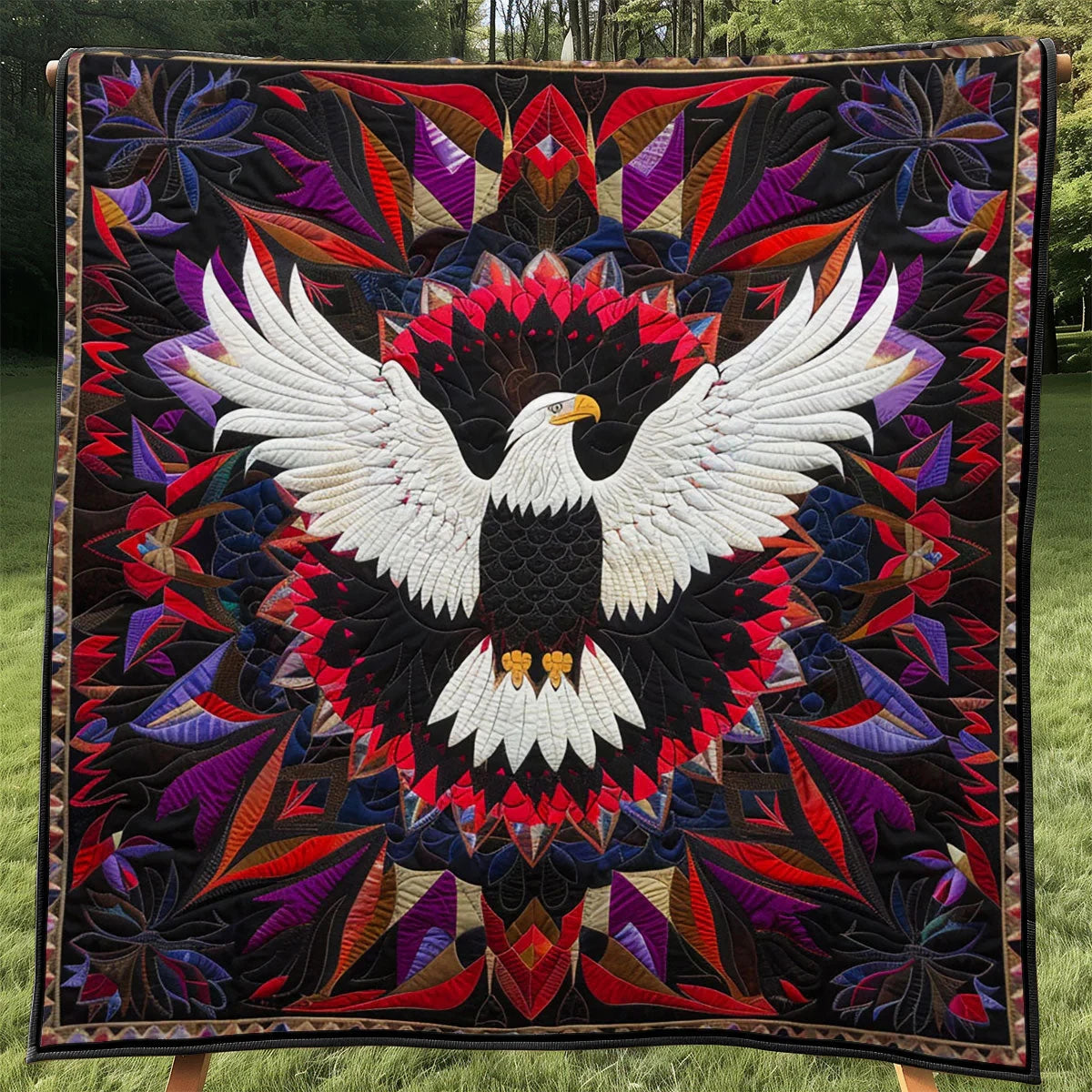 Native Eagle Quilt Blanket
