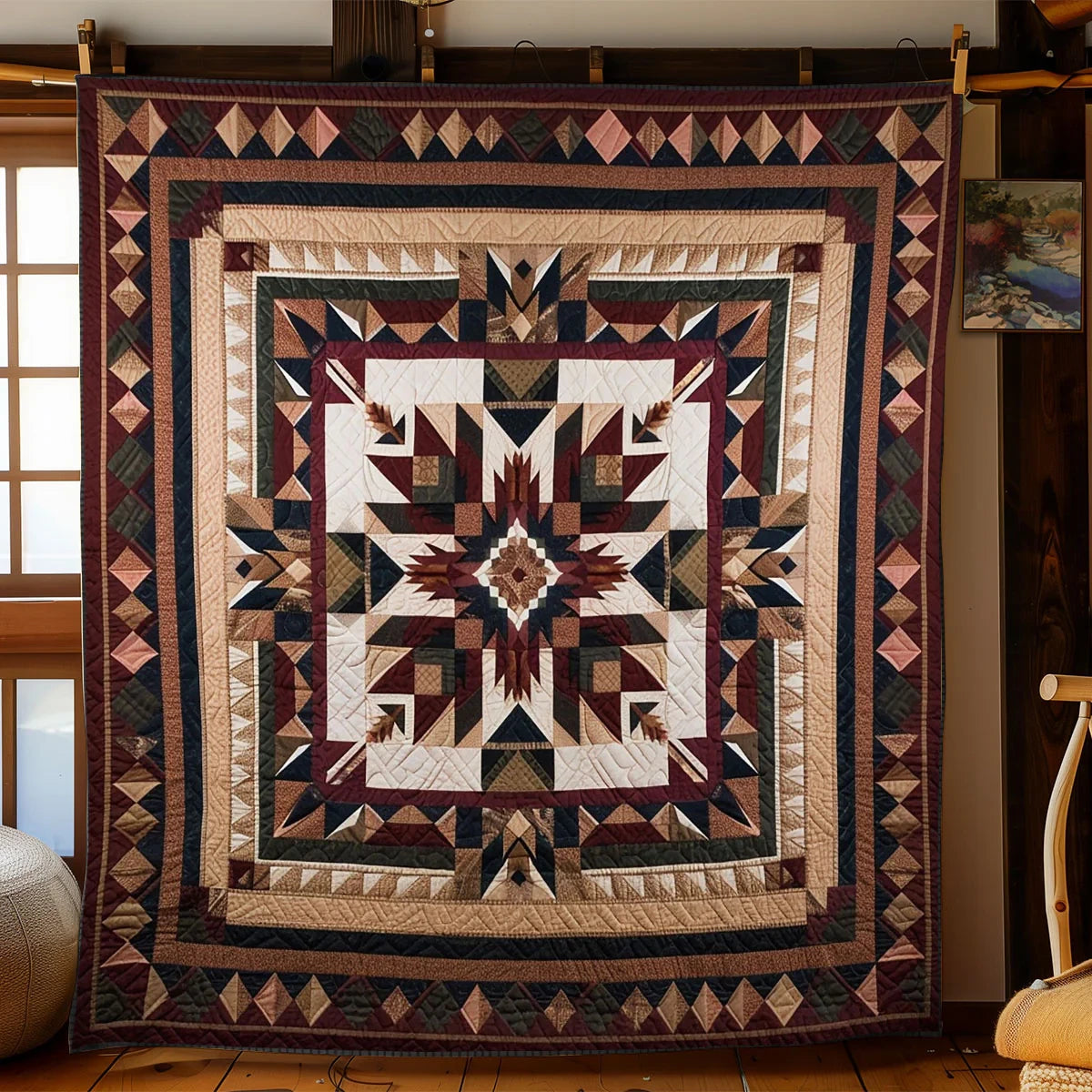 Native Star Patchwj0812046cl Quilt Blanket