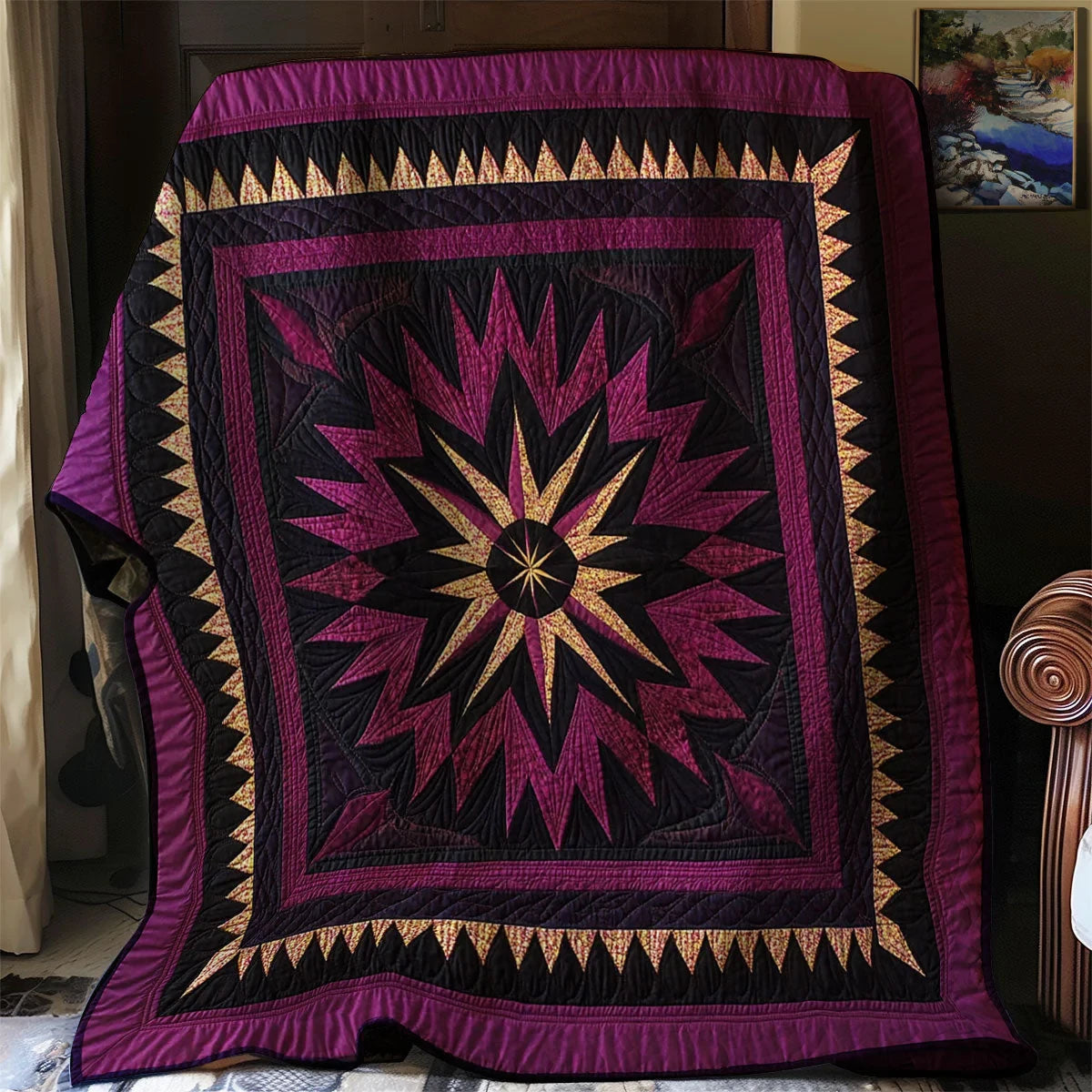 Native Star Quilt Blanket