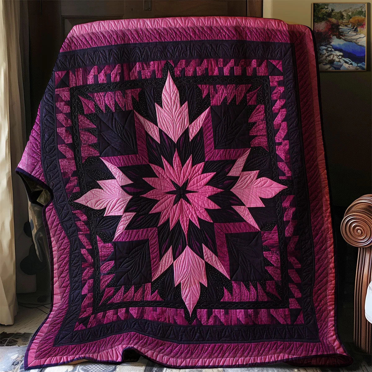Native Star Quilt Blanket