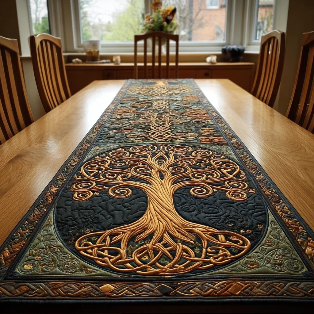 Nature Essence Quilted Table Runner