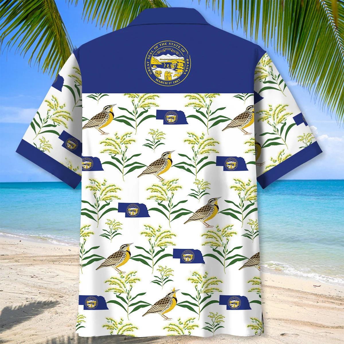Nebraska State Proud Hawaiian Shirt, custom shirt gift for men (view 8)
