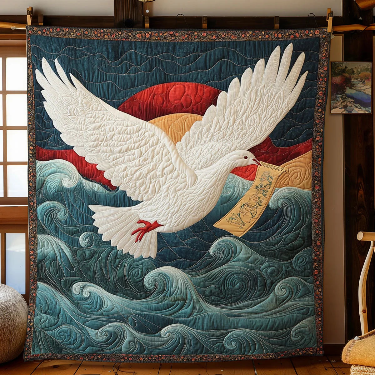 Ocean Messenger Quilt Blanket