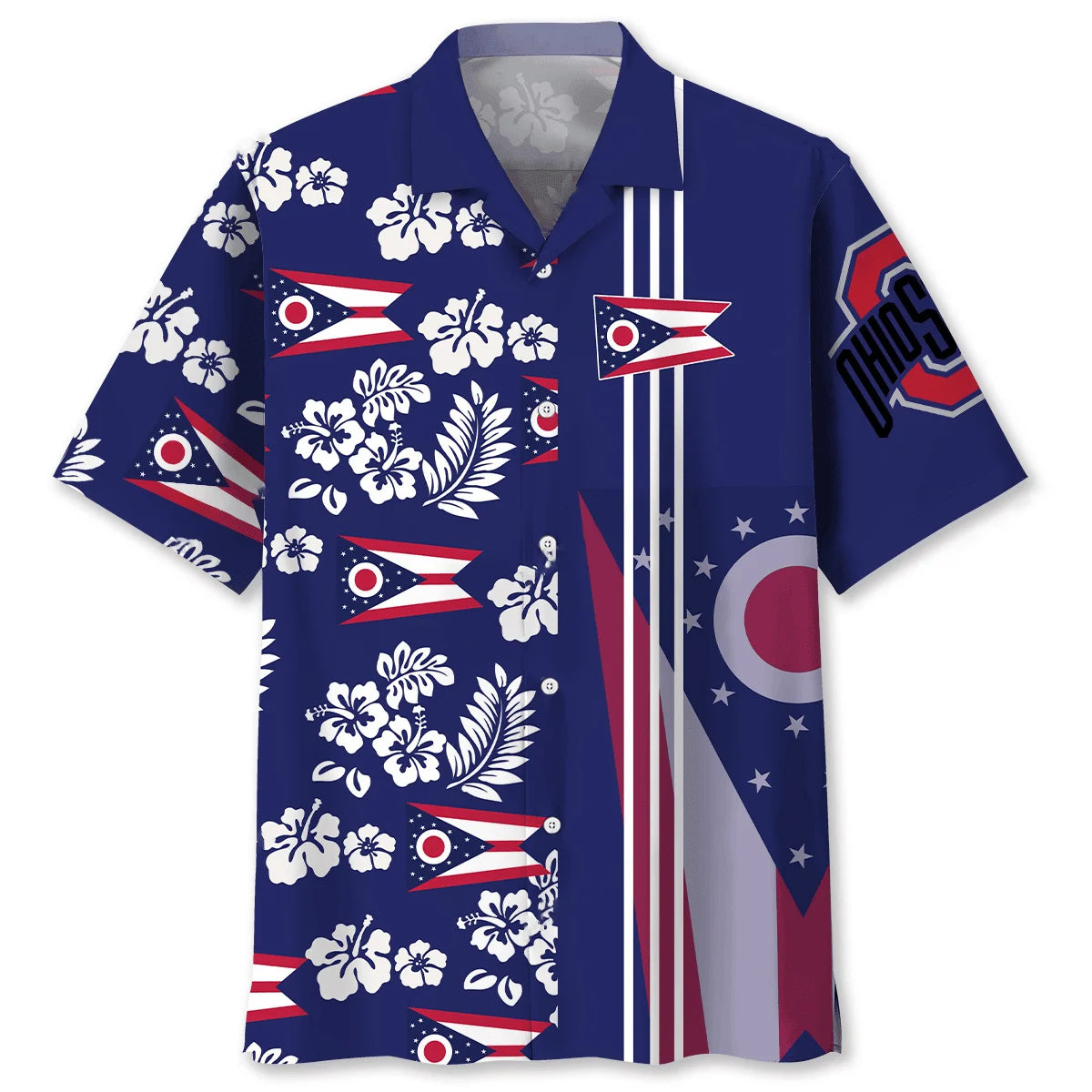 Ohio State Love Hawaiian Shirt, custom shirt gift for men (view 4)