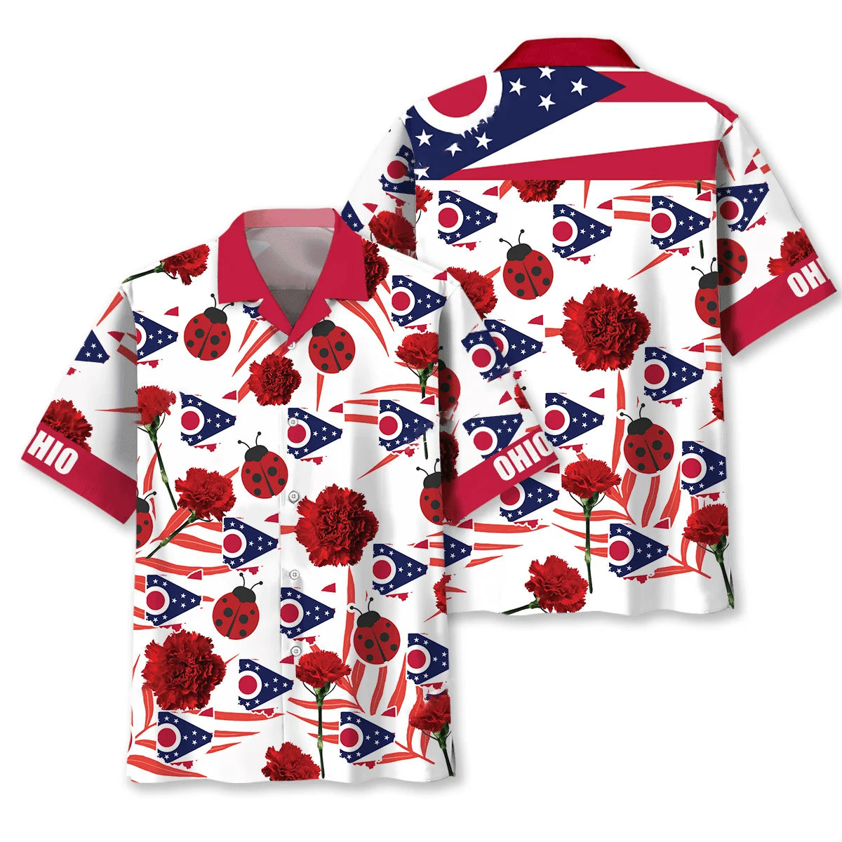Ohio State Proud Hawaiian Shirt, custom shirt gift for men (view 8)