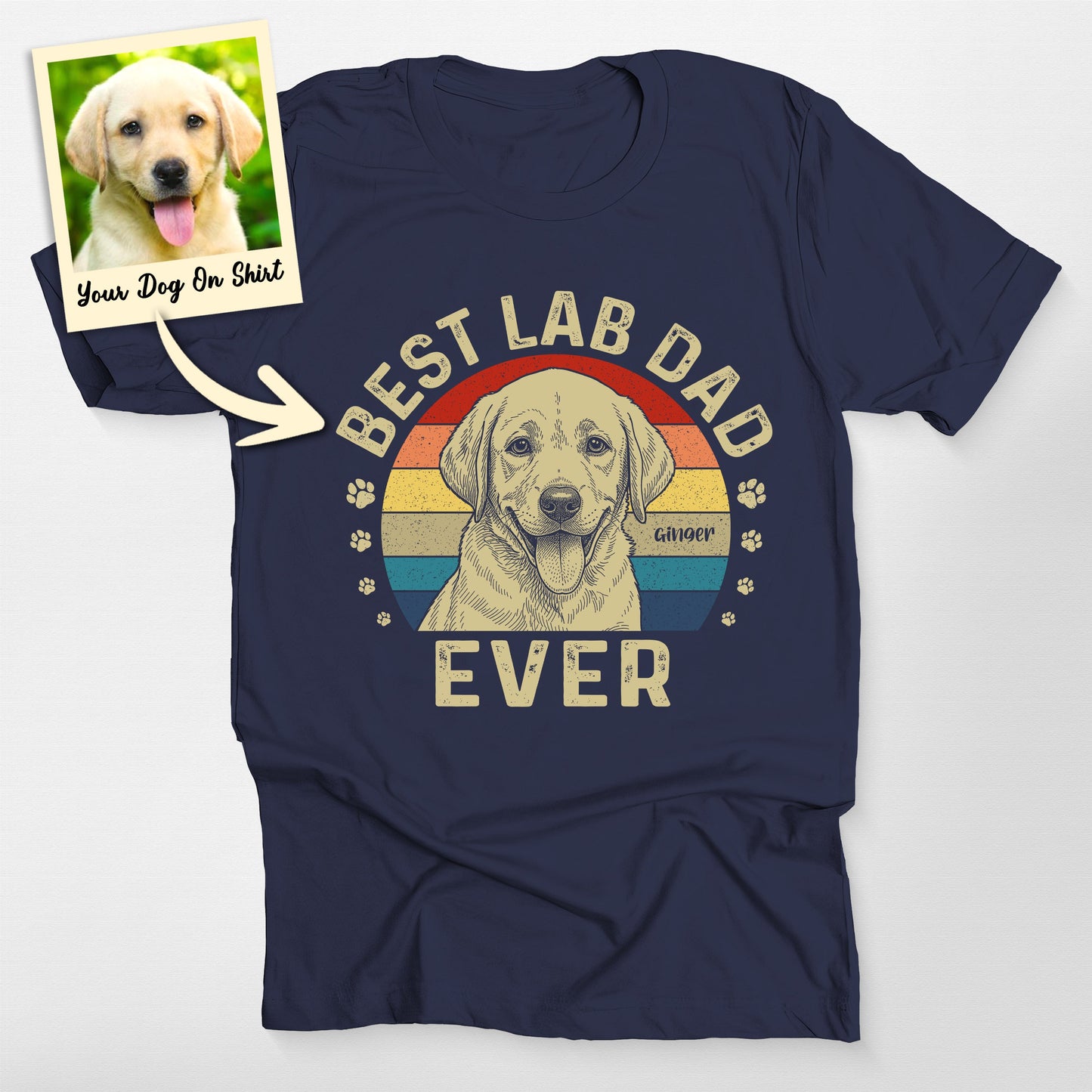 Personalized Labrador Retriever T-Shirt Best Lab (view 5)