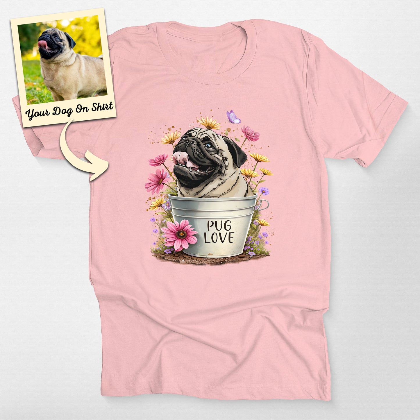 Personalized Pug Love T-Shirt (view 5)