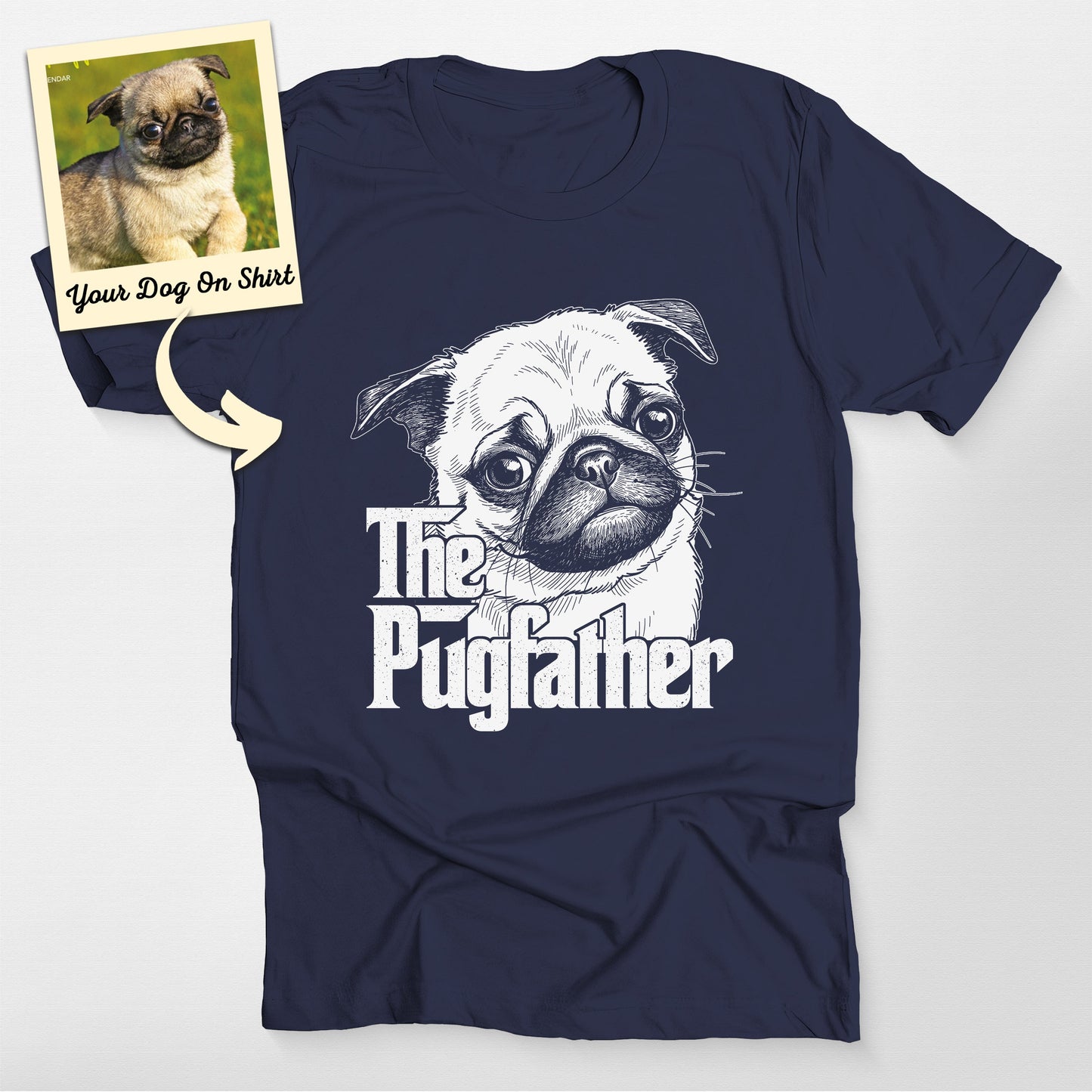 Personalized the Pugfather T-Shirt (view 6)