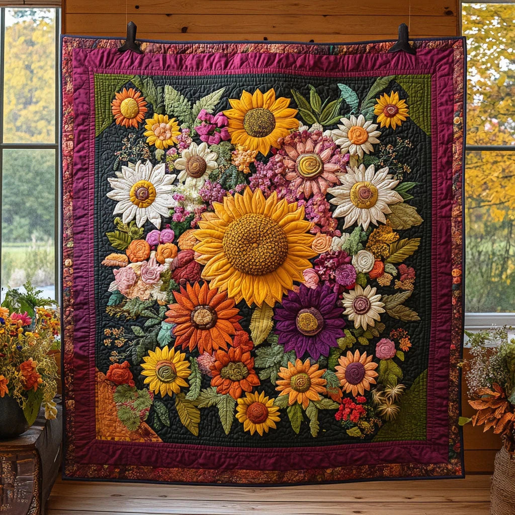 Petal Meadow Quilt Blanket