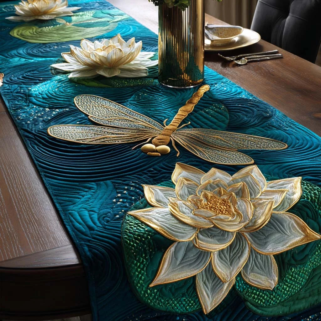 Petal Whisper Quilted Table Runner