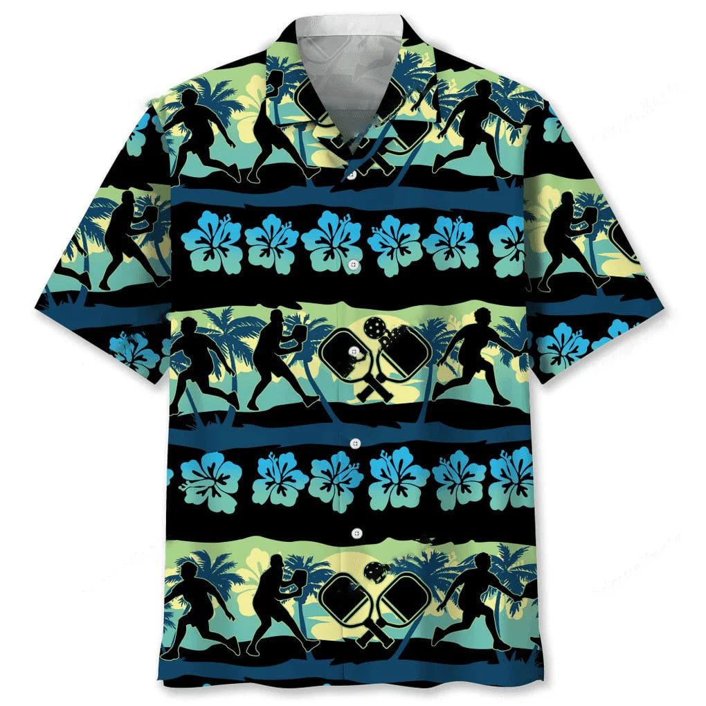 Pickleball Nature Beach Hawaiian Shirt, custom shirt gift for men (view 2)