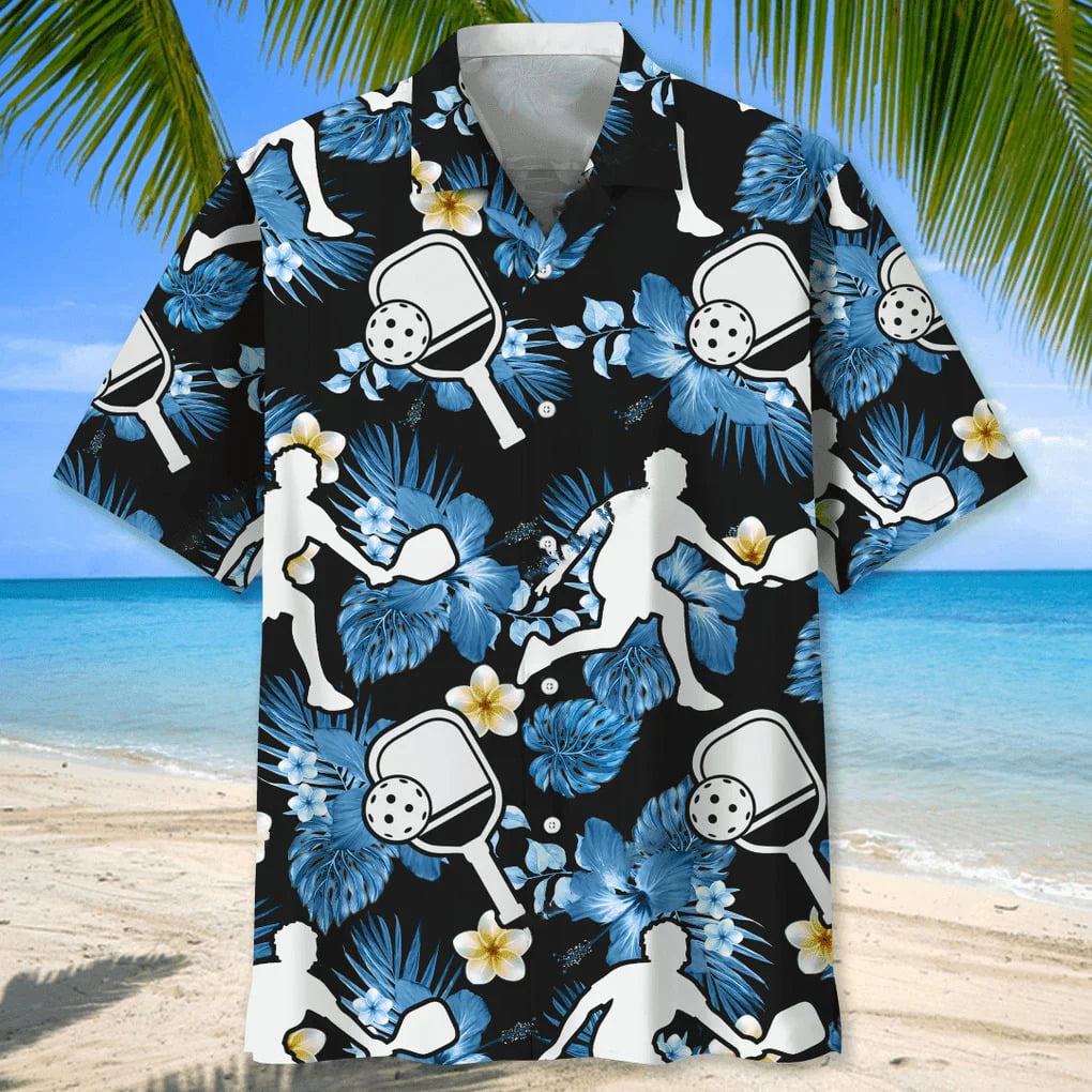 Pickleball Nature Hawaiian Shirt, custom shirt gift for men (view 6)