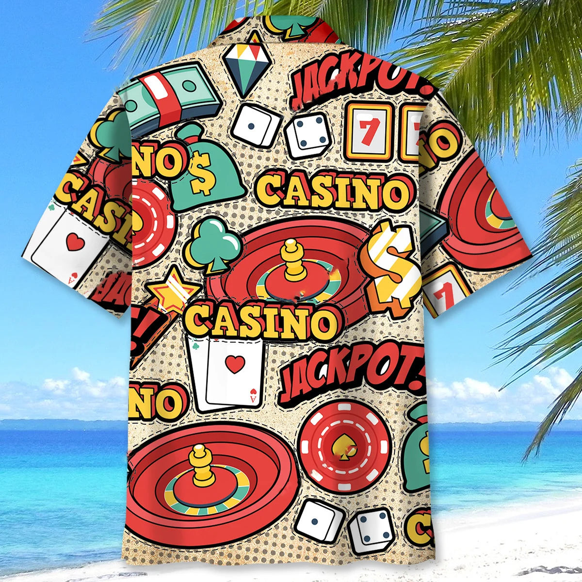 Poker Jackpot Hawaiian Shirt, custom shirt gift for men (view 4)