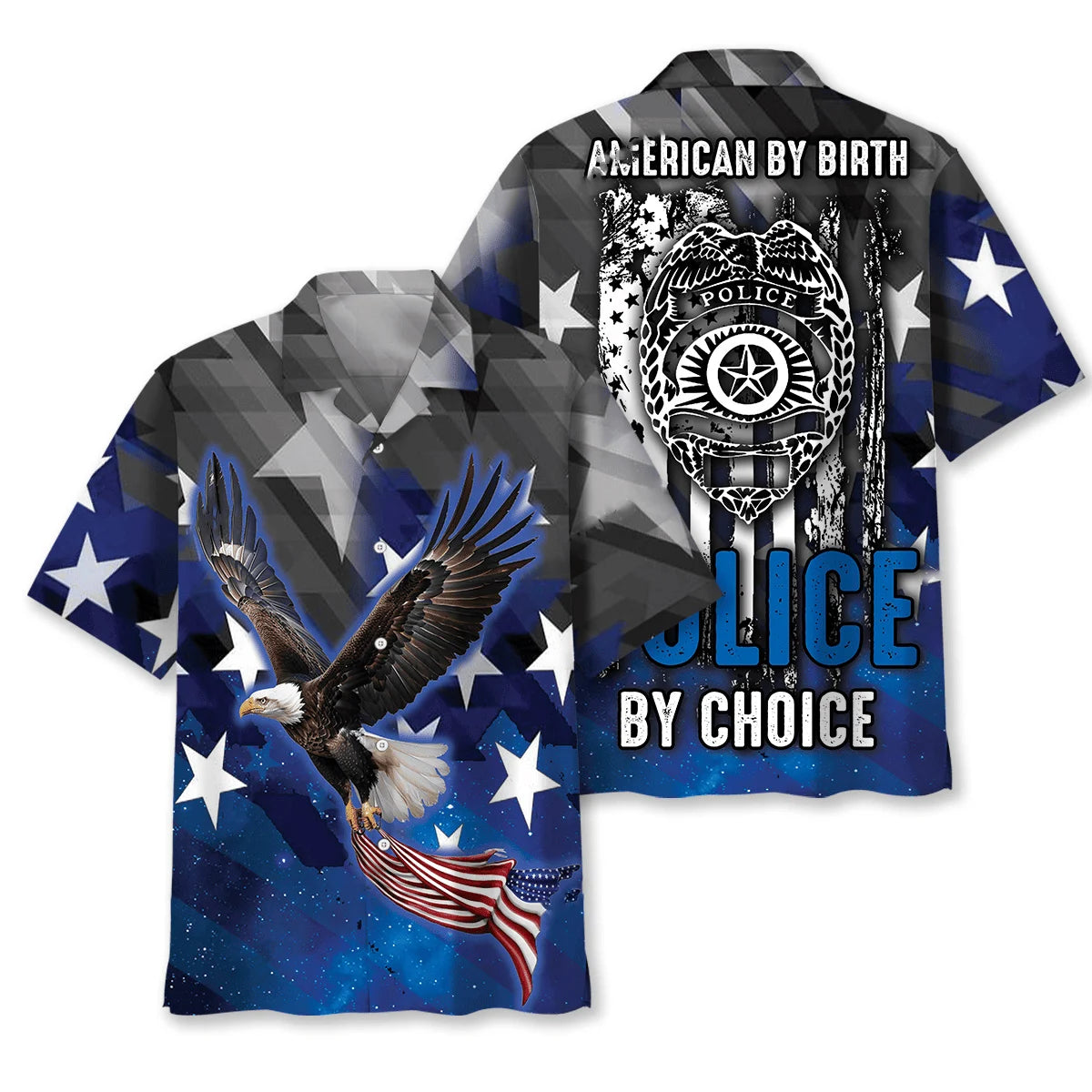 Police by Choice Hawaiian Shirt, custom shirt gift for men (view 4)