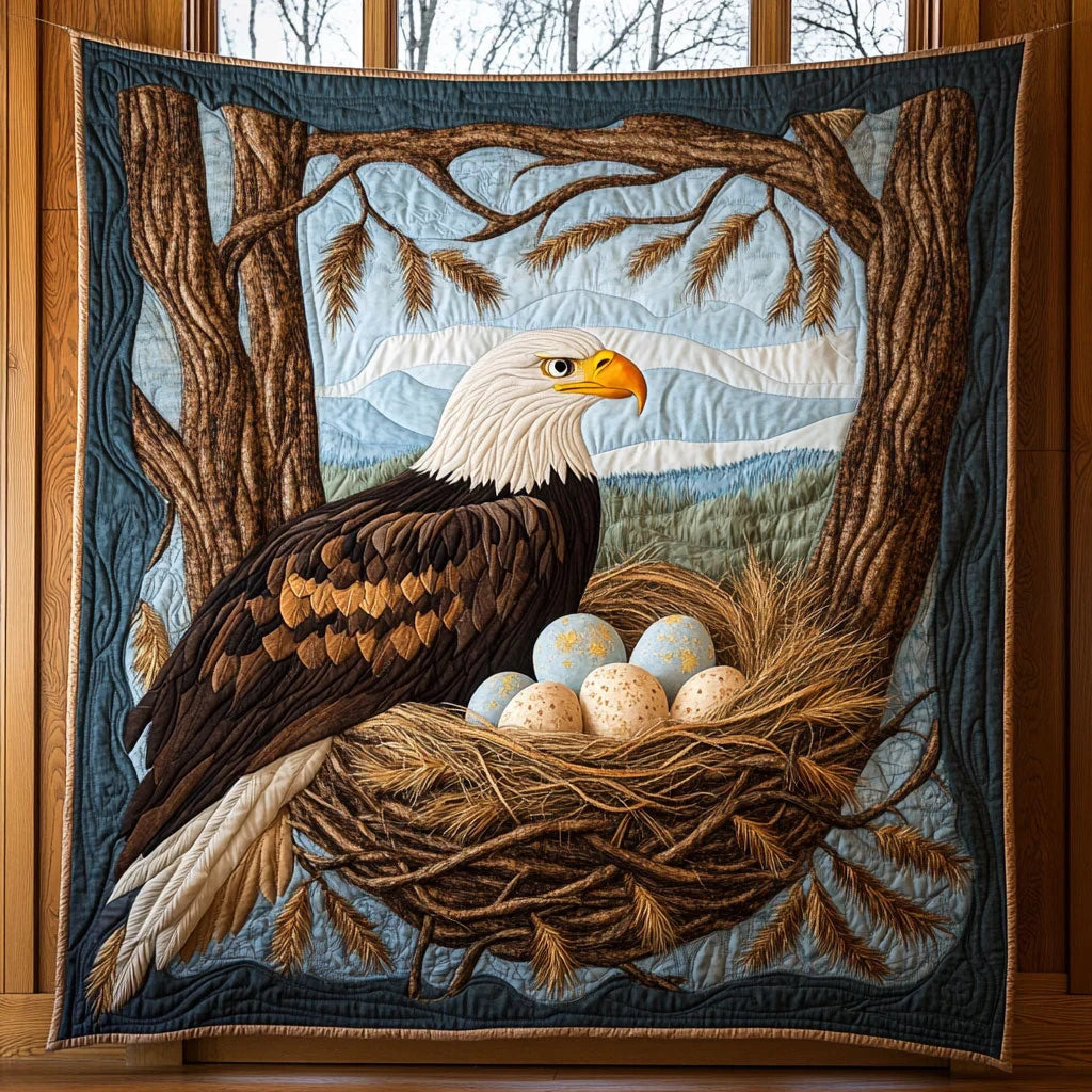 Protect Eggs Quilt Blanket