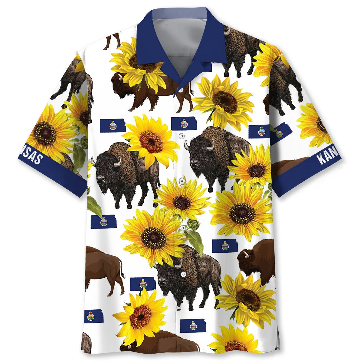Proud Kansas State Hawaiian Shirt, custom shirt gift for men (view 4)