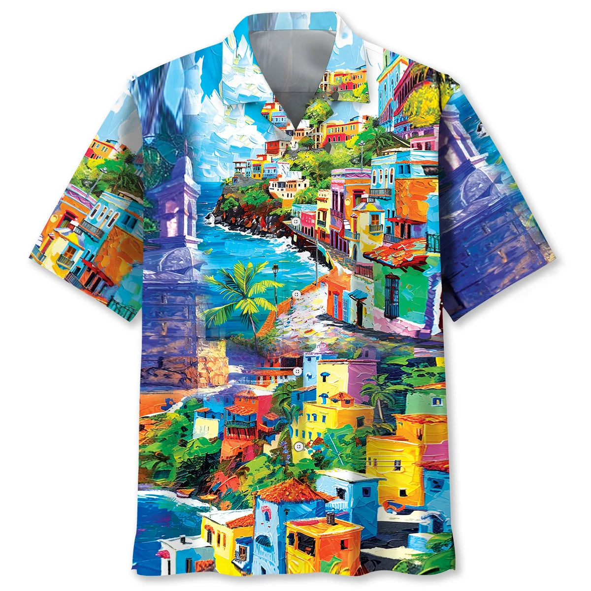 Puerto Rico San Juan Hawaiian Shirt, custom shirt gift for men (view 4)