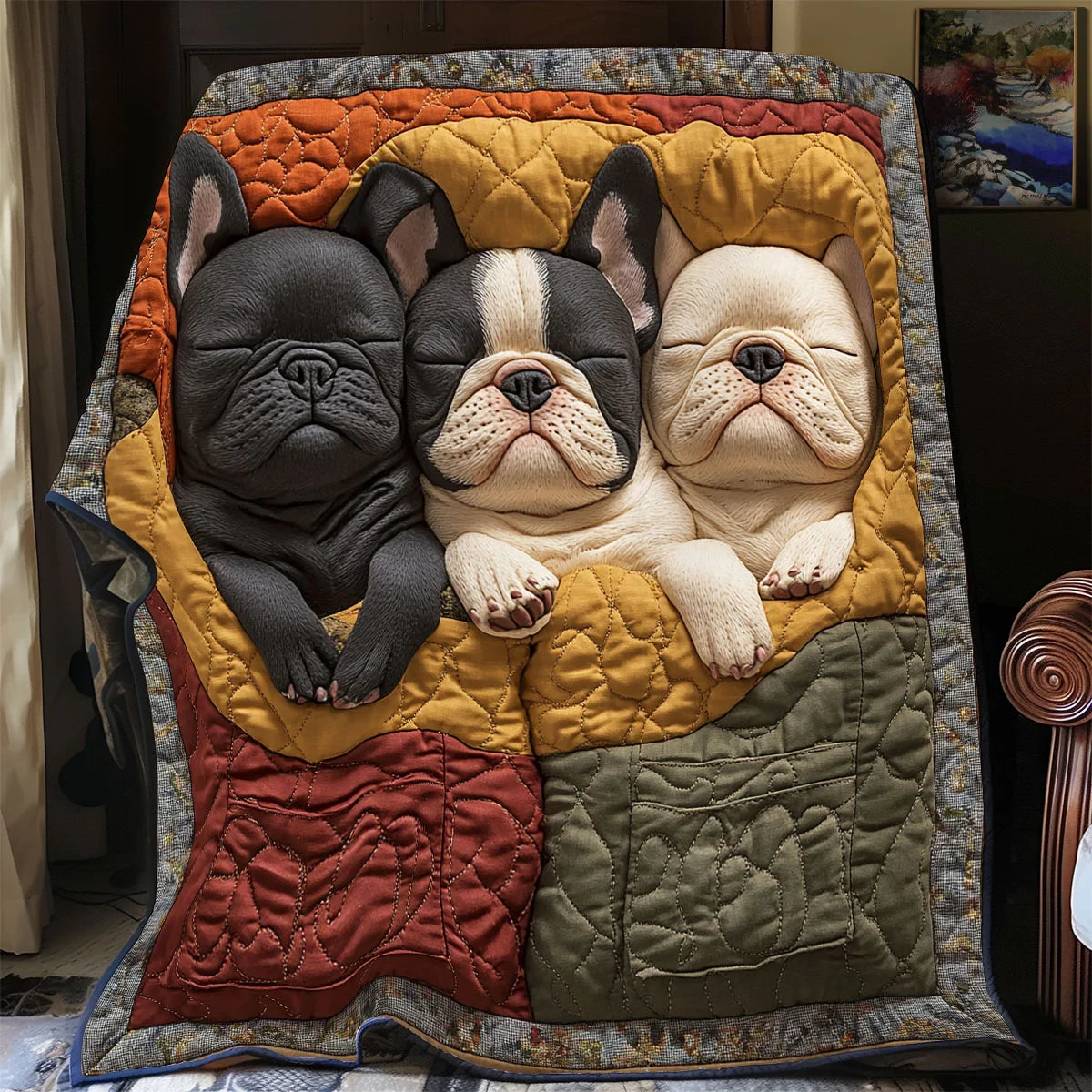 Puppy Nest Quilt Blanket