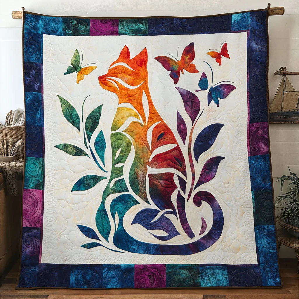 Pure Soul Cat Quilt Blanket
