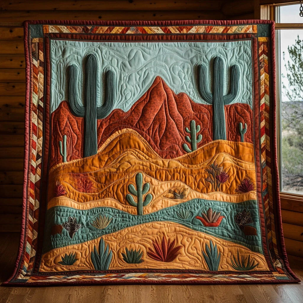 Red Desert Quilt Blanket