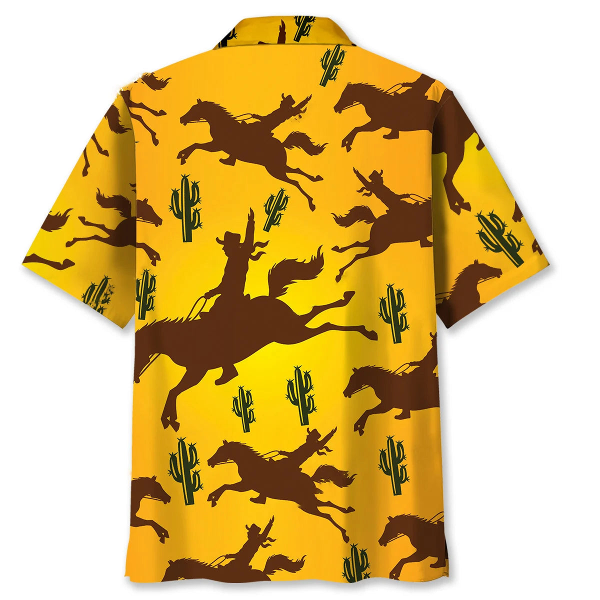 Rider Bucking Bronco Hawaiian Shirt, custom shirt gift for men (view 4)