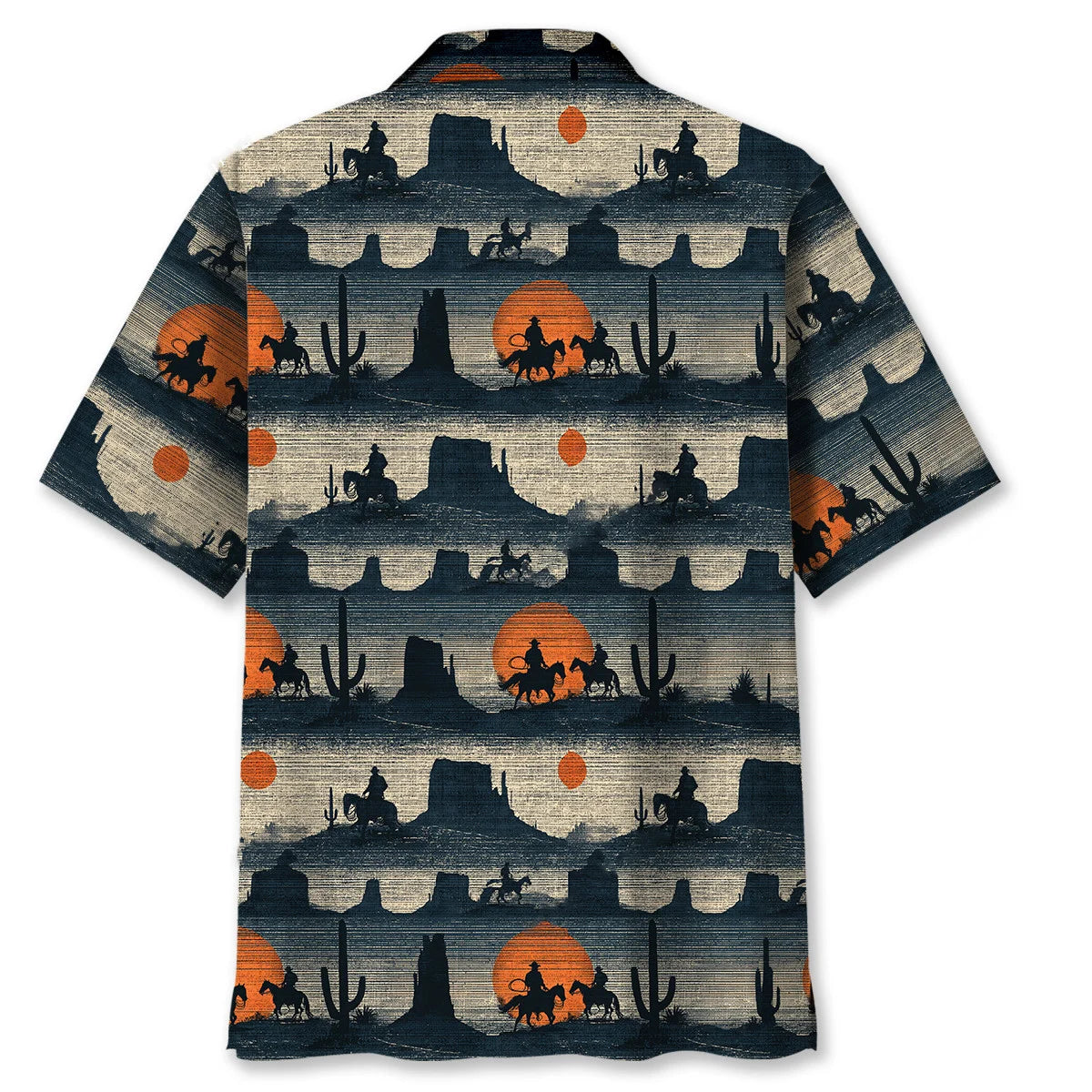 Rodeo Rust Hawaiian Shirt, custom shirt gift for men (view 4)