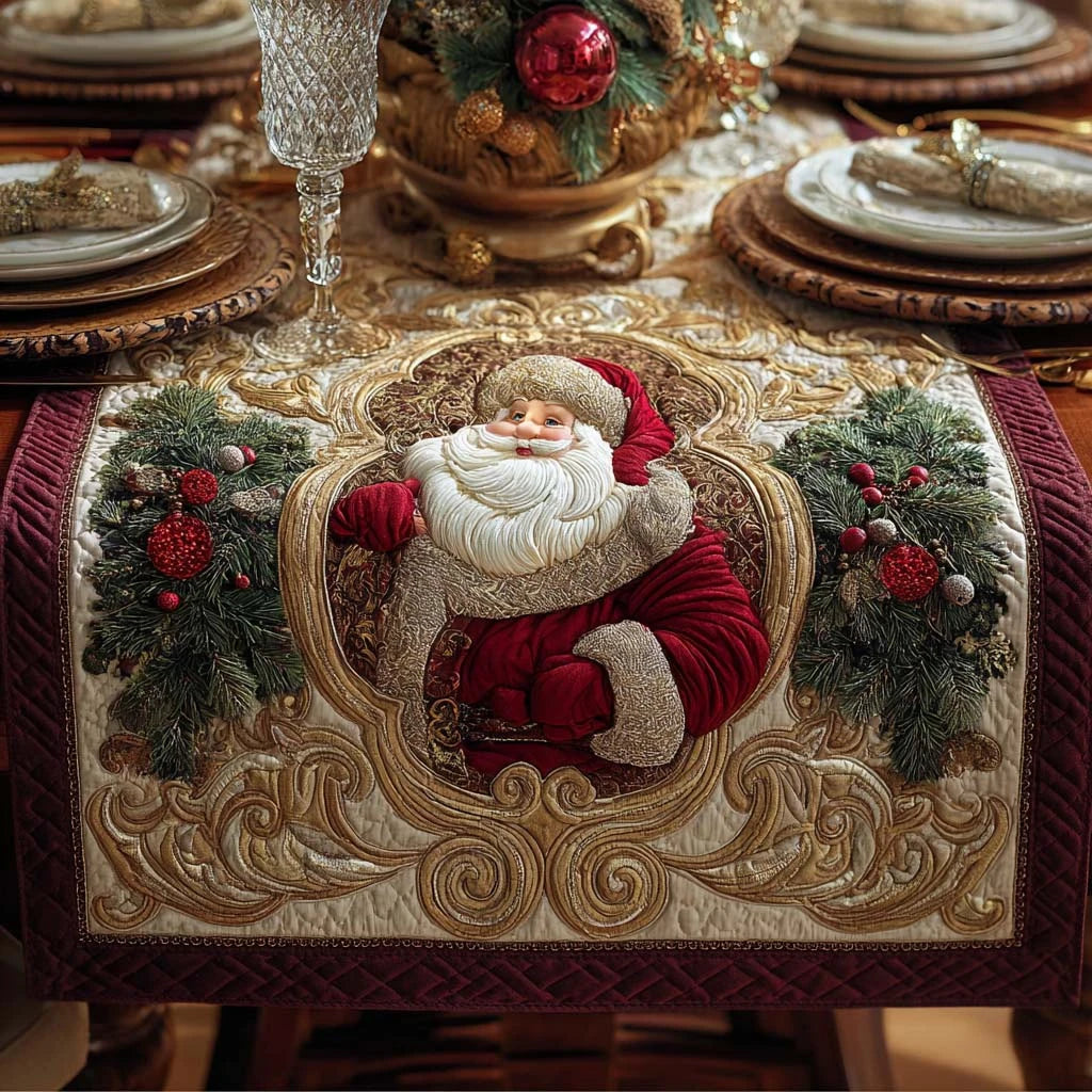 Royal Santa Quilted Table Runner