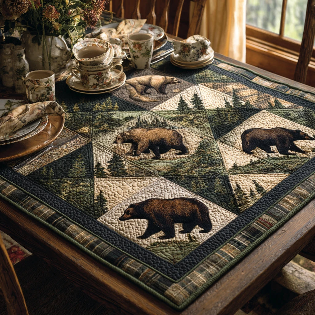 Rustic Tracks Quilted Table Topper