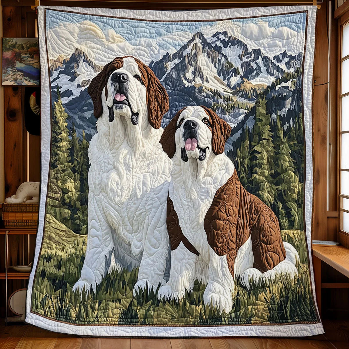 Saints Of The Mountain Quilt Blanket