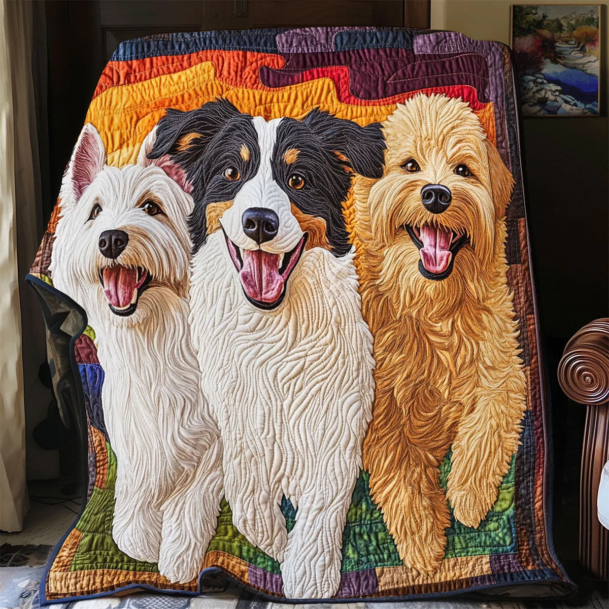 Smiling Pack Quilt Blanket