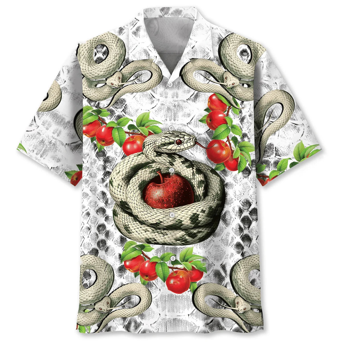 Snake Vintage Hawaiian Shirt, custom shirt gift for men (view 4)