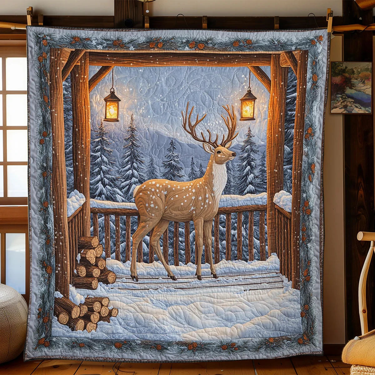 Snow Night Quilt Blanket