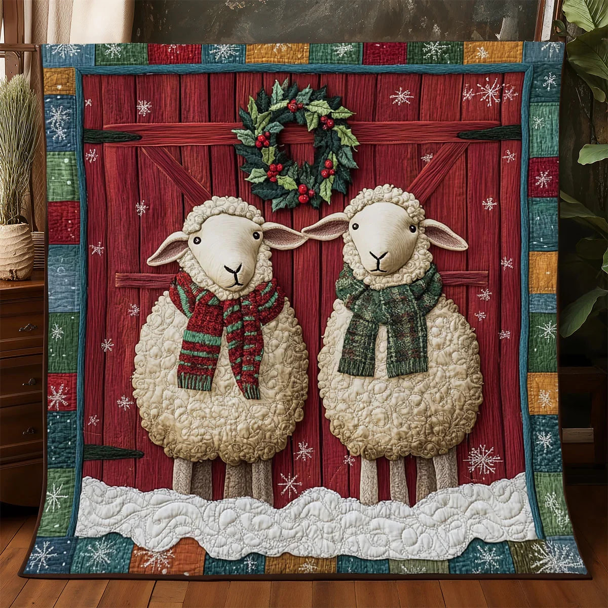 Snow Wool Quilt Blanket