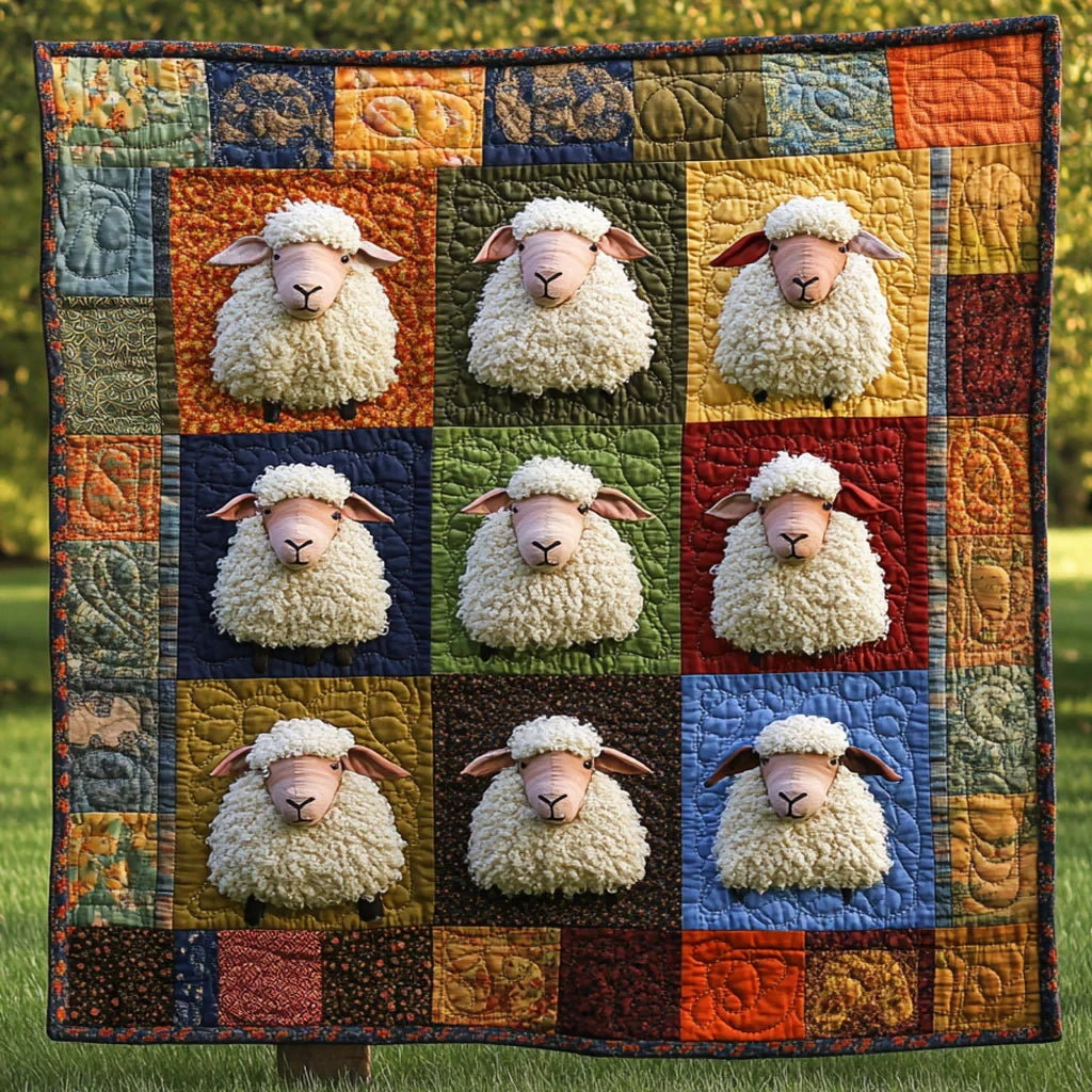 Soft Fluffy Sheep Quilt Blanket