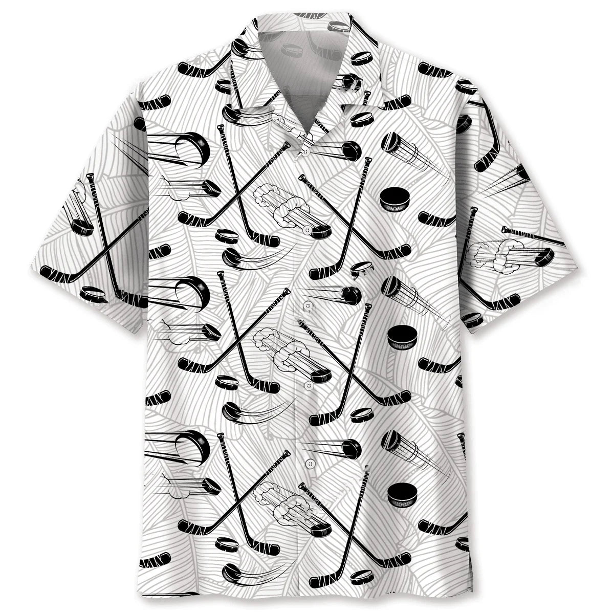 Some Men Are Just Born with Hockey in Their Soul Hawaiian Shirt, custom shirt gift for men (view 4)