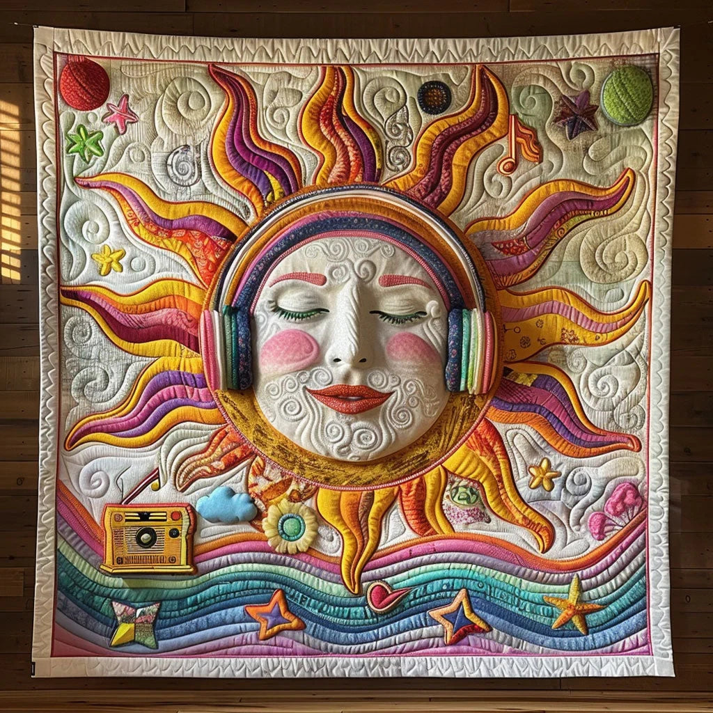 Sunburst Symphony Quilt Blanket
