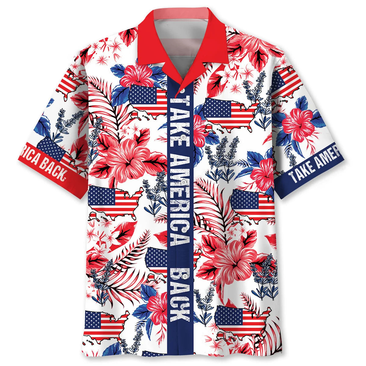 Take America Back Hawaiian Shirt, custom shirt gift for men (view 4)