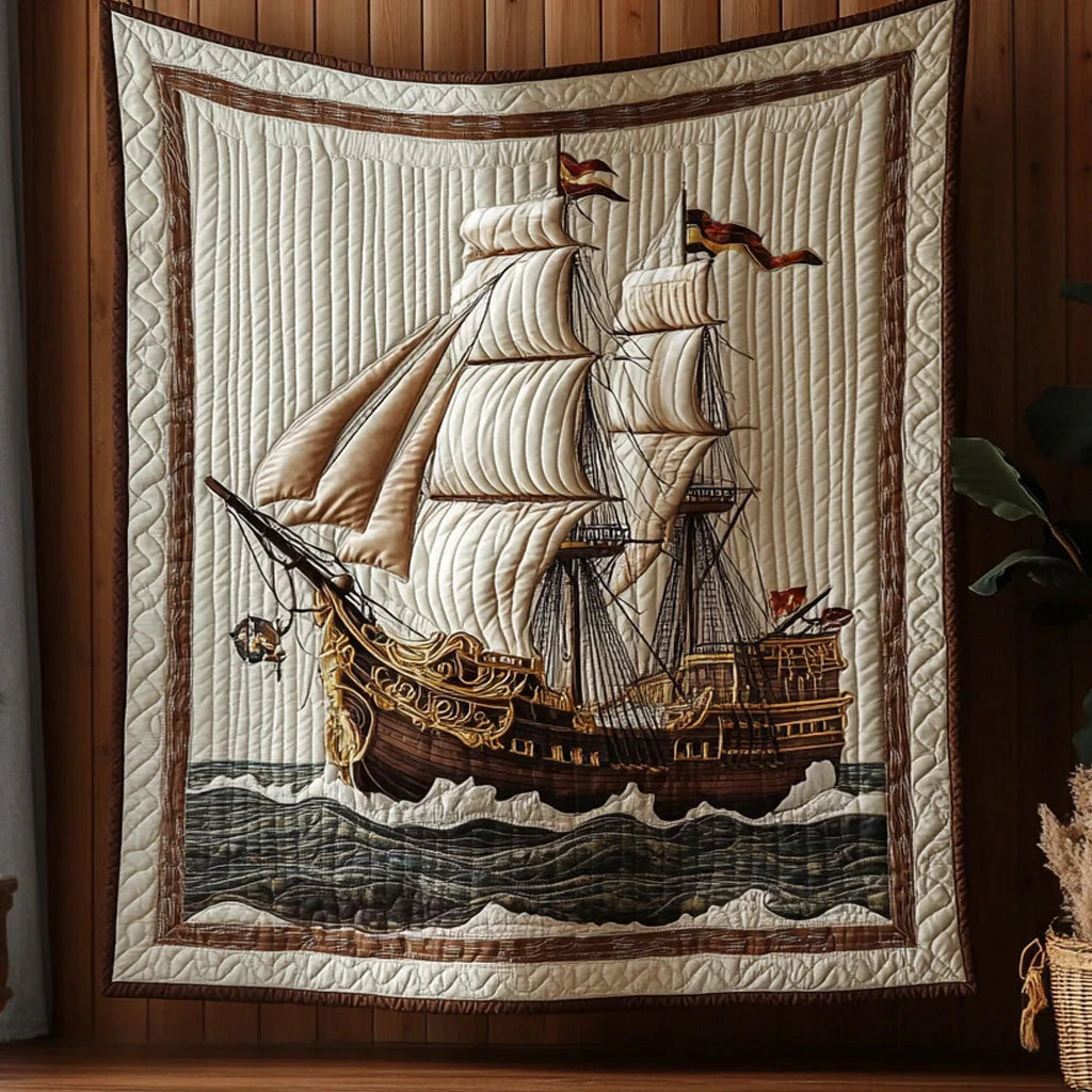 The Corsair's Glory Quilt Blanket