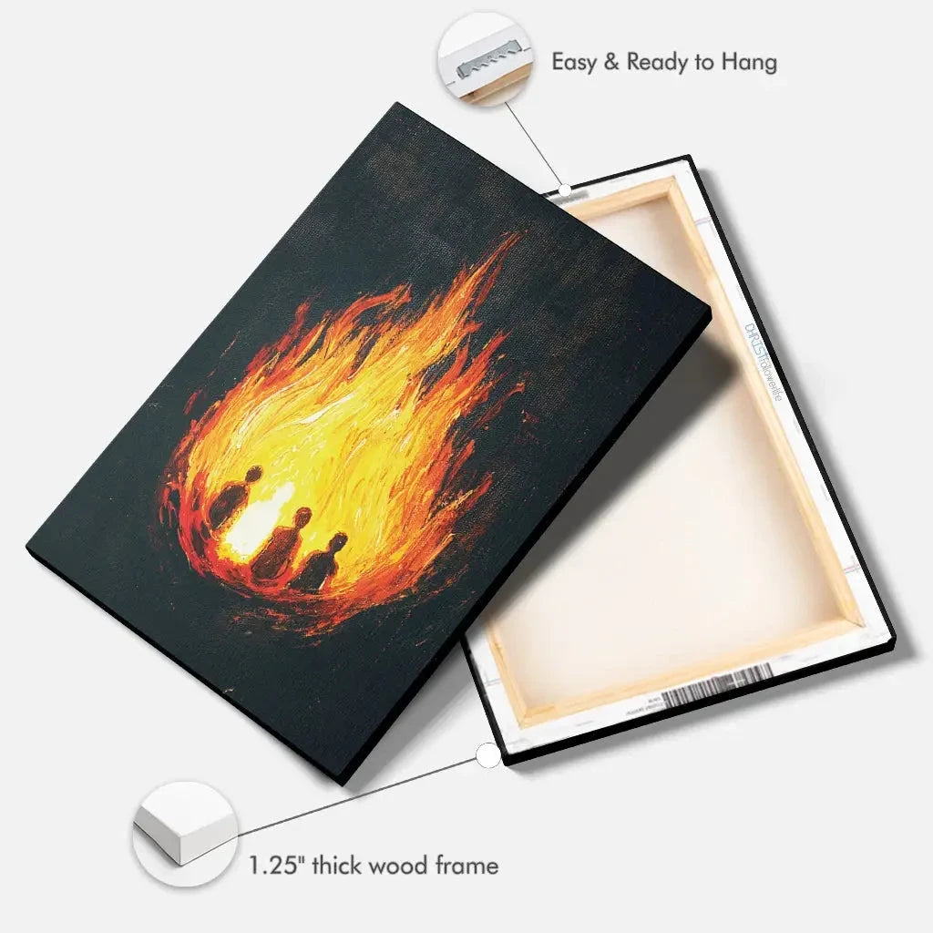 the fiery furnace wall art canvas shadrach meshach abednego with son of god (view 8)