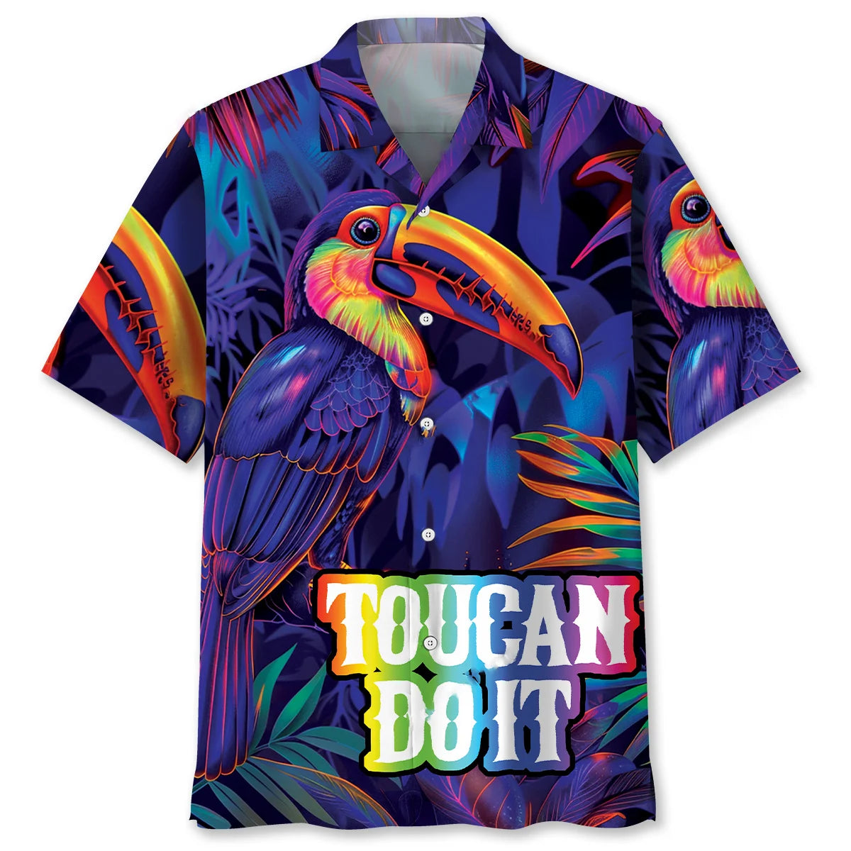 Toucan Do That Rainbow Hawaiian Shirt, custom shirt gift for men (view 4)
