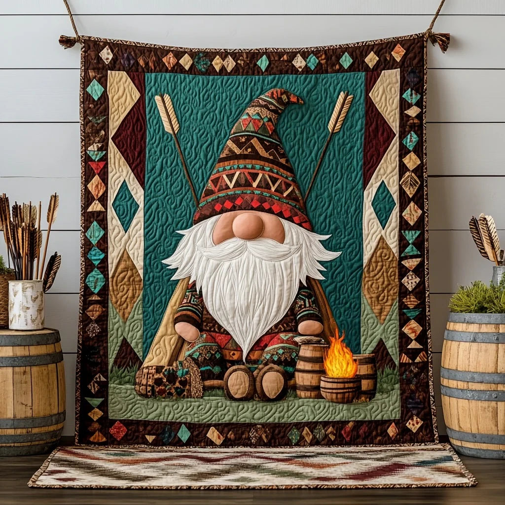Tribal Gnome Quilt Blanket