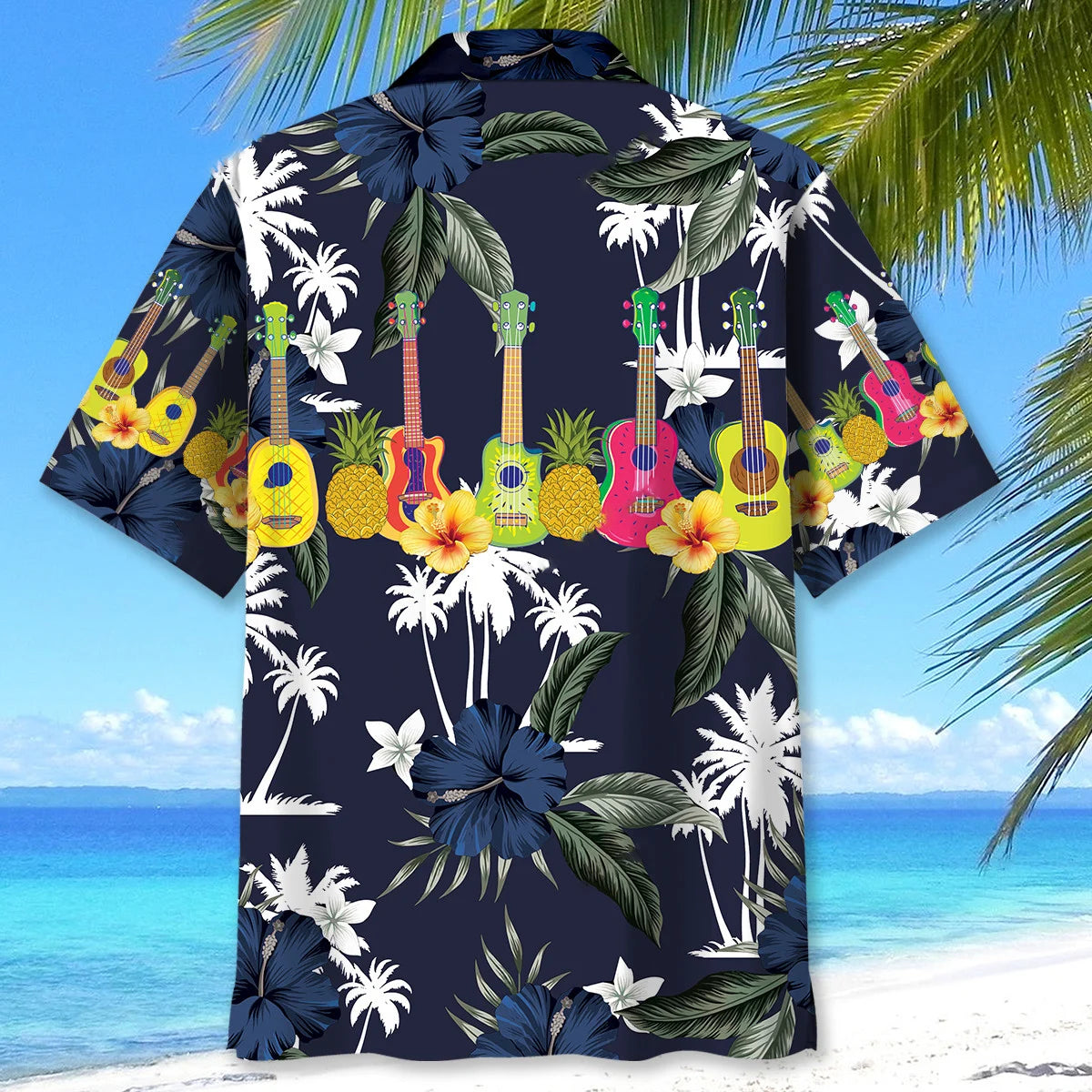 Ukulele Nature Hawaiian Shirt, custom shirt gift for men (view 4)