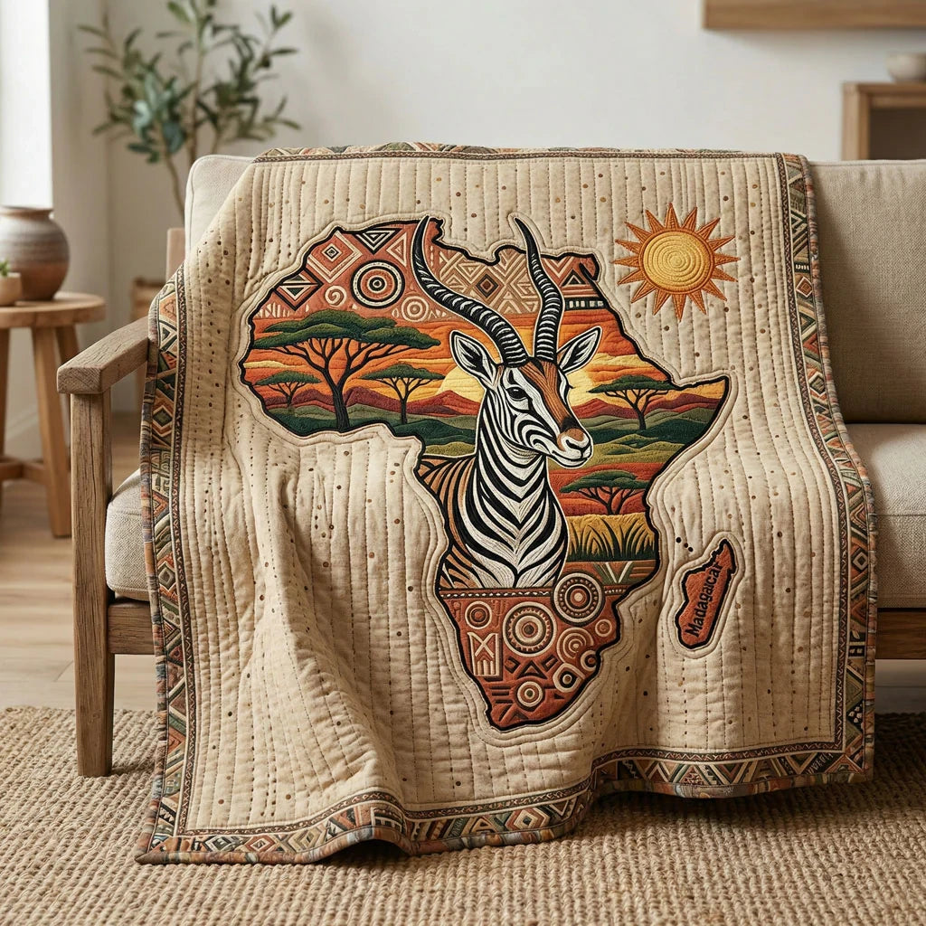 United In Spirit Africa Quilt Blanket