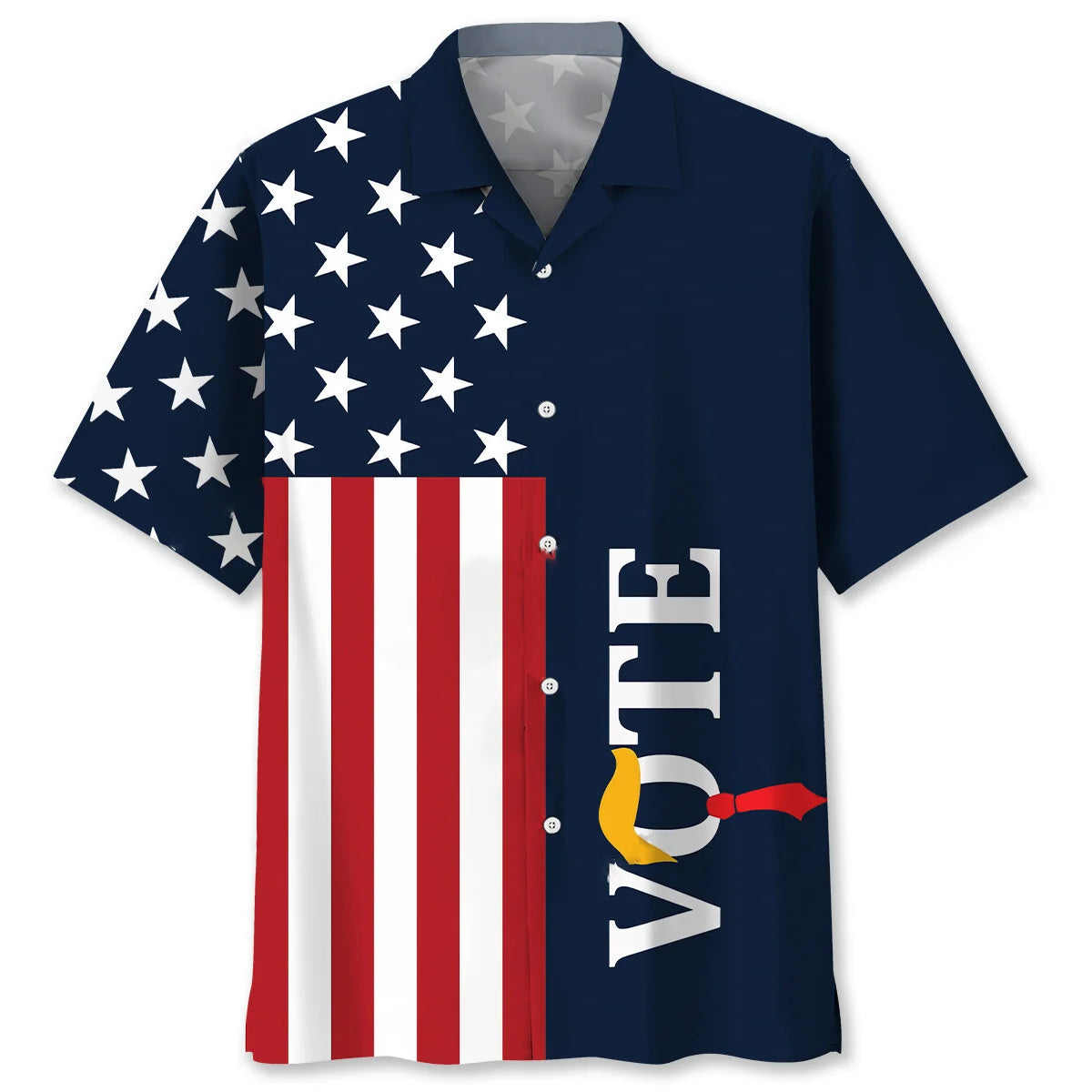 Usa Proud Hawaiian Shirt, patriotic gift for 4th of July (view 4)