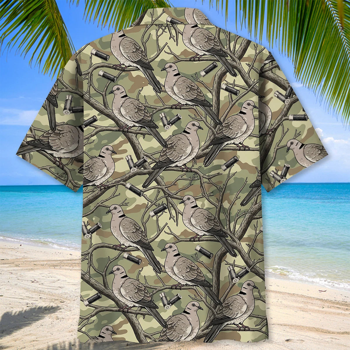 Vintage Dove Hunting Hawaiian Shirt, custom shirt gift for men (view 4)