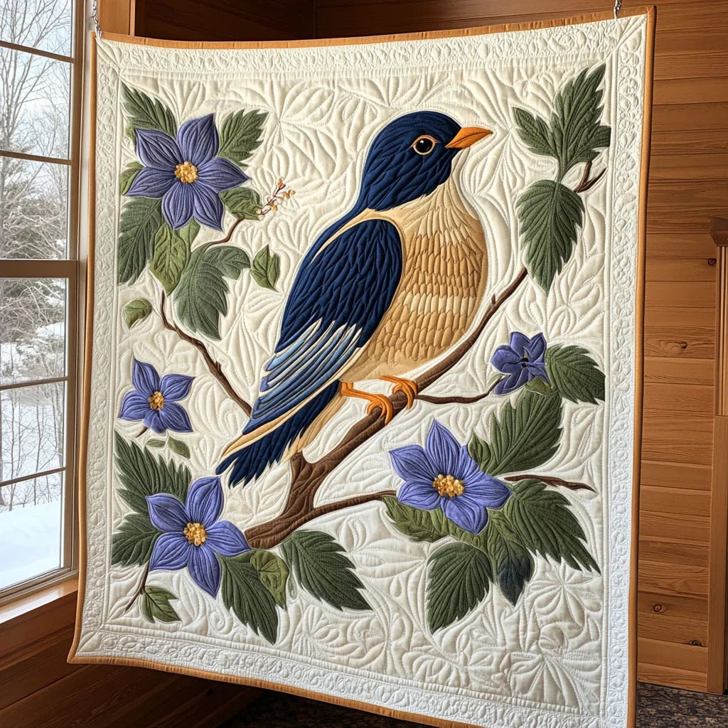 Violet Melody Quilt Blanket